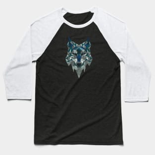 Polygonal Wolf Baseball T-Shirt